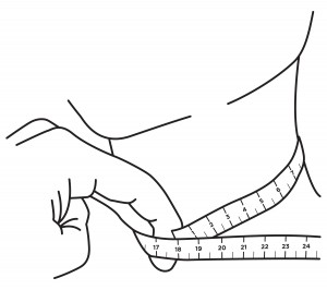 measuring neck size men's shirt