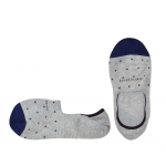Marcoliani No-Show Socks Polka Dot Silver Grey