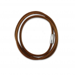 Triple Wrap Leather Bracelet (Gold)