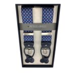 Bretelle & Braces Suspenders Blue Geometric