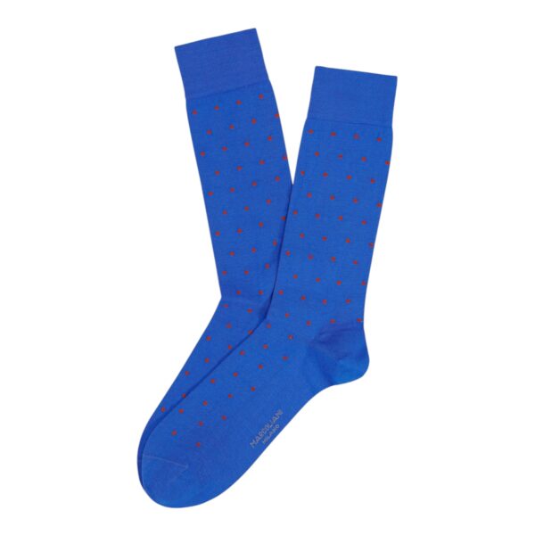 Marcoliani Socks Polka Dot Blue Orange