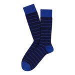 Marcoliani Socks Micro Stripes Navy