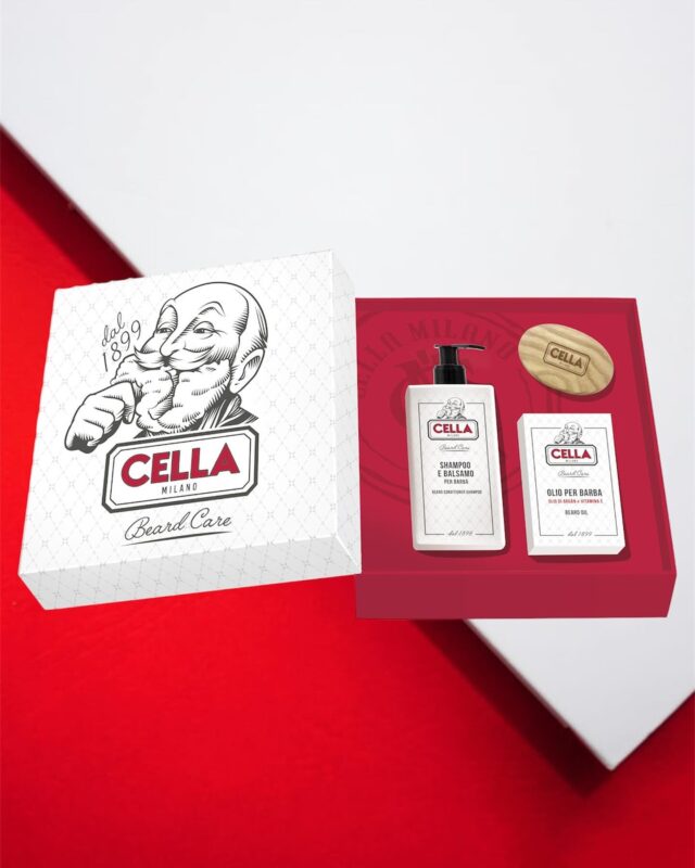 Cella beard care gift sets include everything he needs to keep his beard looking sharp, soft, and well-groomed. Infused with nourishing ingredients and the signature Cella scent, it’s the ultimate treat for Dad!
.
.
.
#gentiluomo #madeinitaly #distilleryto #giftsforhim #giftsfordad #giftsforfather #fragrances #mensgrooming #beardcare #beardwash #beardshampoo #beardconditioner #beardcareproducts #beardbrush #beardroutine #oilbeard #cellamilano
